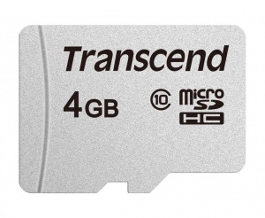 Card memorie Transcend 4GB MicroSDHC, Class 10, Silver
