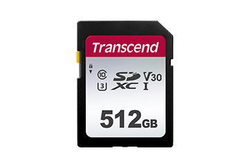 Card De Memorie Transcend SDXC SDC300S 512GB CL10 UHS-I U3 Up to 95MB/S