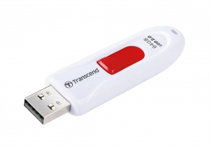 Memorie USB Transcend 64GB Jetflash 590 USB 2.0, White-Red
