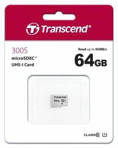 Card De Memorie Transcend 64GB Class 10, Silver