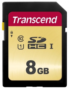 Card De Memorie Transcend SDHC 8GB Clasa 10 Black