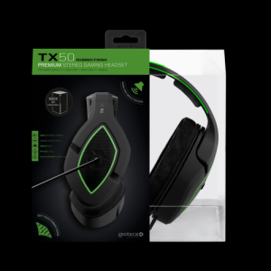 Gioteck - TX-50 Premium Stereo Gaming Headset Green & Black for Xbox Series, Xbox One & Mobile MULT Multi-Platform