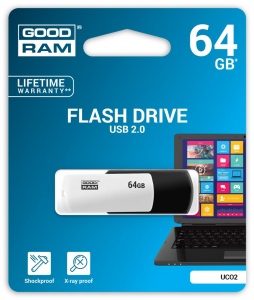 Memorie USB GOODRAM UCO2 64GB USB 2.0 Black/White