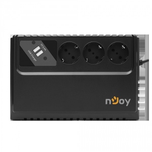 UPS nJoy Renton 650 USB, 650VA/360W, 3 Prize Schuko cu protectie