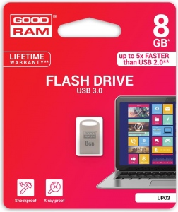 Memorie USB Goodram UPO3 8GB USB 3.0 Silver