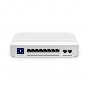 Ubiquiti Enterprise Layer 3, PoE switch with (8) 2.5GbE, 802.3at PoE+ RJ45 ports and (2) 10G SFP+ ports, 