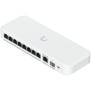 Ubiquiti switch USW-Flex-2.5G-8-EU 8-port 2.5 GbE ports, 10 GbE PoE+ input port for power / SFP+ port combo