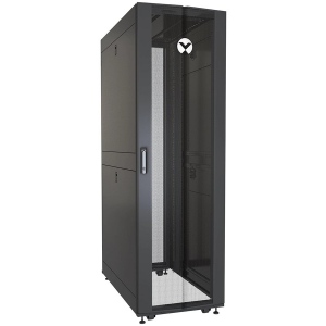 Vertiv Rack 42U 1998x600x1115mm with 77% Perforated Locking Front Door, 2x 77% Perforated Split Locking Rear Doors, 2x pair 19” Mounting Rails,4xSplit Side Panels with locking slam latch, Toolless Removeable Top Panel, Casters and Leveling Feet,50x