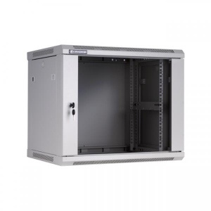 Rack Linkbasic rack wall-mounting cabinet 19 inch 9U 600x600mm gri (glass front door)
