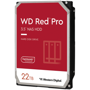 HDD Desktop WD Red Pro (3.5--, 22TB, 512MB, 7200 RPM, SATA 6 Gb/s)