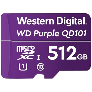 MicroSDXC Card WD Purple SC QD101 Ultra Endurance 32GB, SDA 6.0, Speed Class 10, TBW 256