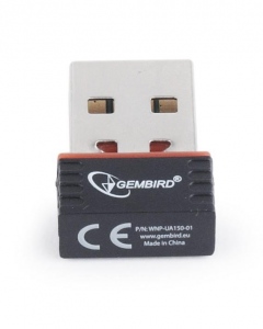 Placa de Retea Wireless Gembird Nano USB 2.0 150 Mbps