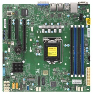 Placa de Baza Server Supermicro  X11SCL-F Single Socket H4 (LGA 1151), 6 SATA3 (6Gbps) ports;  RAID 0, 1, 5, 10; 2x 1GbE LAN with Intel i210-AT; 1 PCI-E 3.0 x8 (in x16), 2 PCI-E 3.0 x4 (in x8), retail